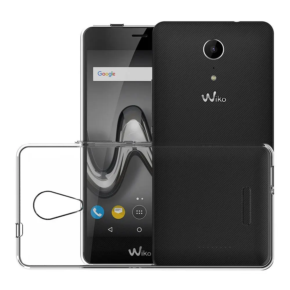 Прозрачный чехол для Wiko Tommy 2 Мягкий ТПУ силиконовый гелевый прозрачный Coque/чехол