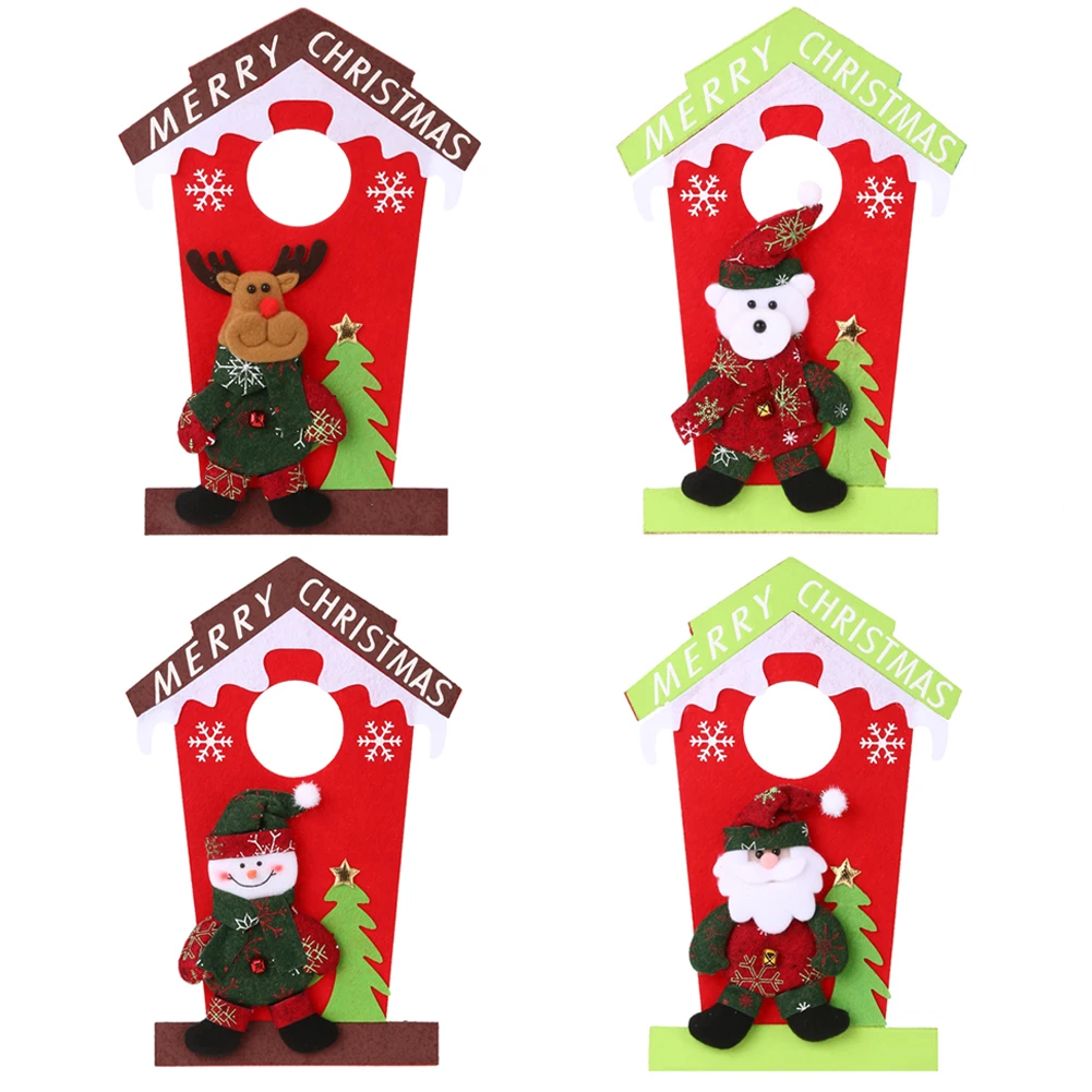 

Santa Claus Snowman Door Christmas Decoration For Home Ornament Decor Hanging Pendant Christmas Door Hanging Ornament Gift