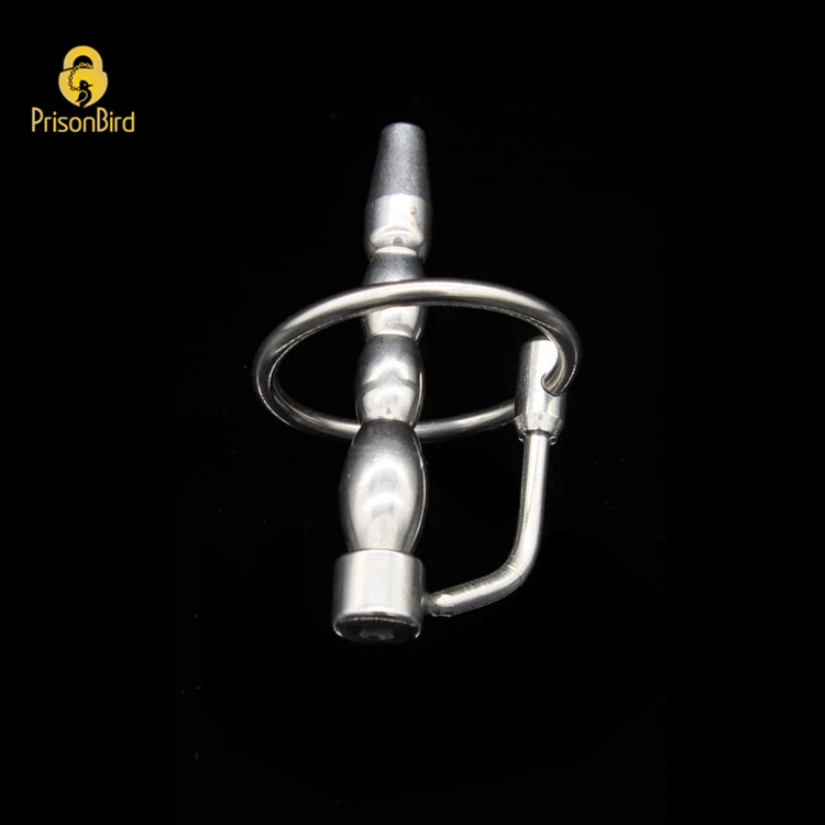 Male Stainless Steel Urethra Catheter 2 size Cock ring Penis Urinary Plug Sex Toy Adult Game Urethra Stimulate Dilator A033
