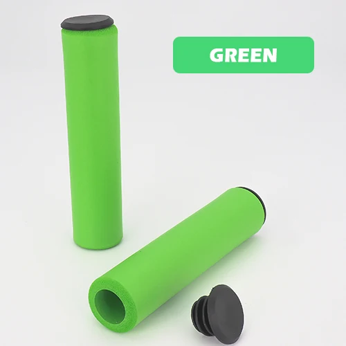 Велосипедные ручки силиконовые велосипедные ручки противоударные MTB велосипедные ручки мягкие велосипедные ручки для велосипеда 18 мм Покрытие Аксессуары для велосипеда - Цвет: Green Bike Grips