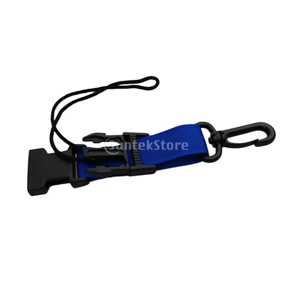 Heavy Duty Scuba Diving Camera Lanyard with Webbing Strap and Quick Release Buckle Underwater Torch Clip Accessories