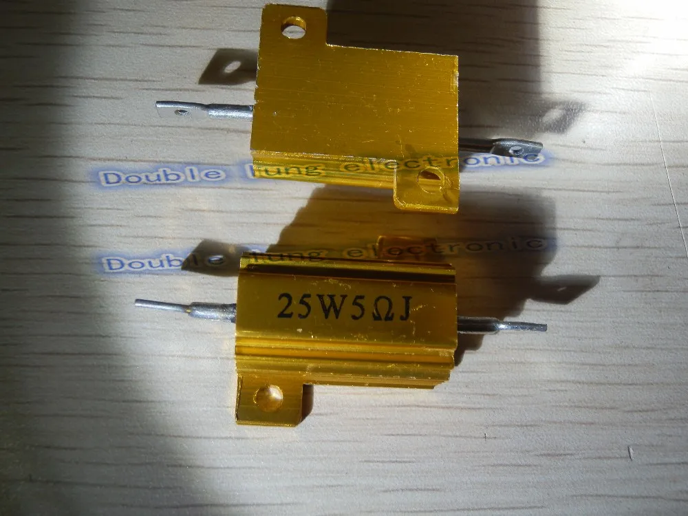 Resistor de alumínio dourado de 50 lâmpadas