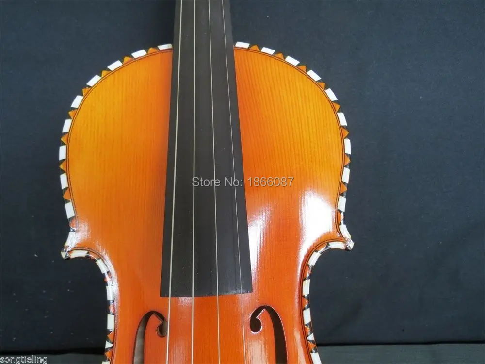 Strad Стиль Резные песня Марка Мастер Скрипки 4/4, отличный звук#10464
