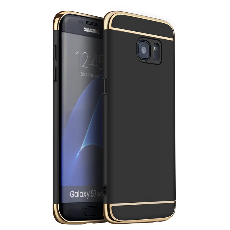 Metal 3 in 1 Phone Case For Samsung Galaxy A3 A5 A7 2016 2017 J1 J3 J5 J7 S3 S4 S5 S6 S7 edge S8 Plus Full Plastic Cover | Мобильные