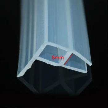 

silicone rubber bath shower screen door window glass seal strip for 8mm glass