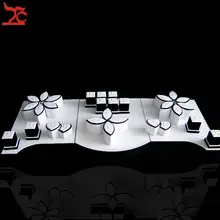 Витринные подставки для ювелирных изделий набор для держателей колец столешница Классический белый PU с черным вельветом Ювелирное кольцо Дисплей Башня 33 шт