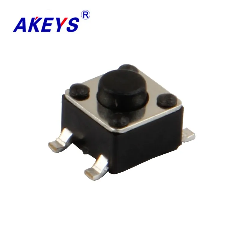 

50PCS TS-C015 4.5*4.5 Tact switch 4 pin SMD/SMT copper pin push button switch