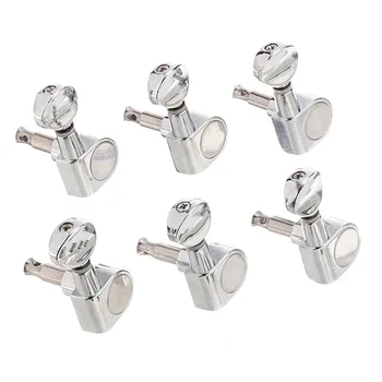 

SEWS-6pcs 6R Guitar Tuning Pegs Tuners Machine Heads for Replacement