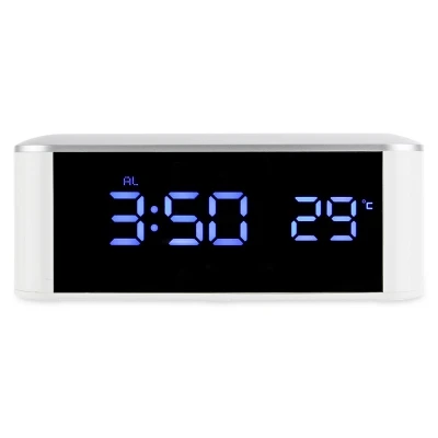 

Original LED Alarm Clock Thermometer Mirror Night Light Design Electronic Clock With USB Rechargeable Snooze Function Men Clock