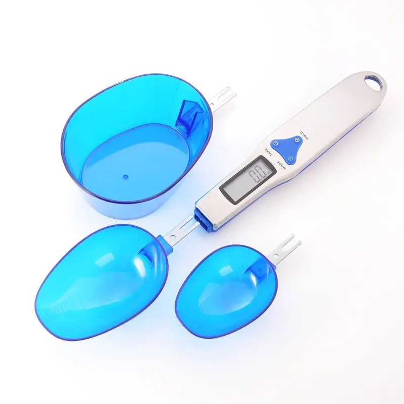 

3pcs 500g/0.1g Portable LCD Digital Kitchen Measuring Spoon Gram Electronic Spoon Weight Volumn Food Precise Scale High Quality