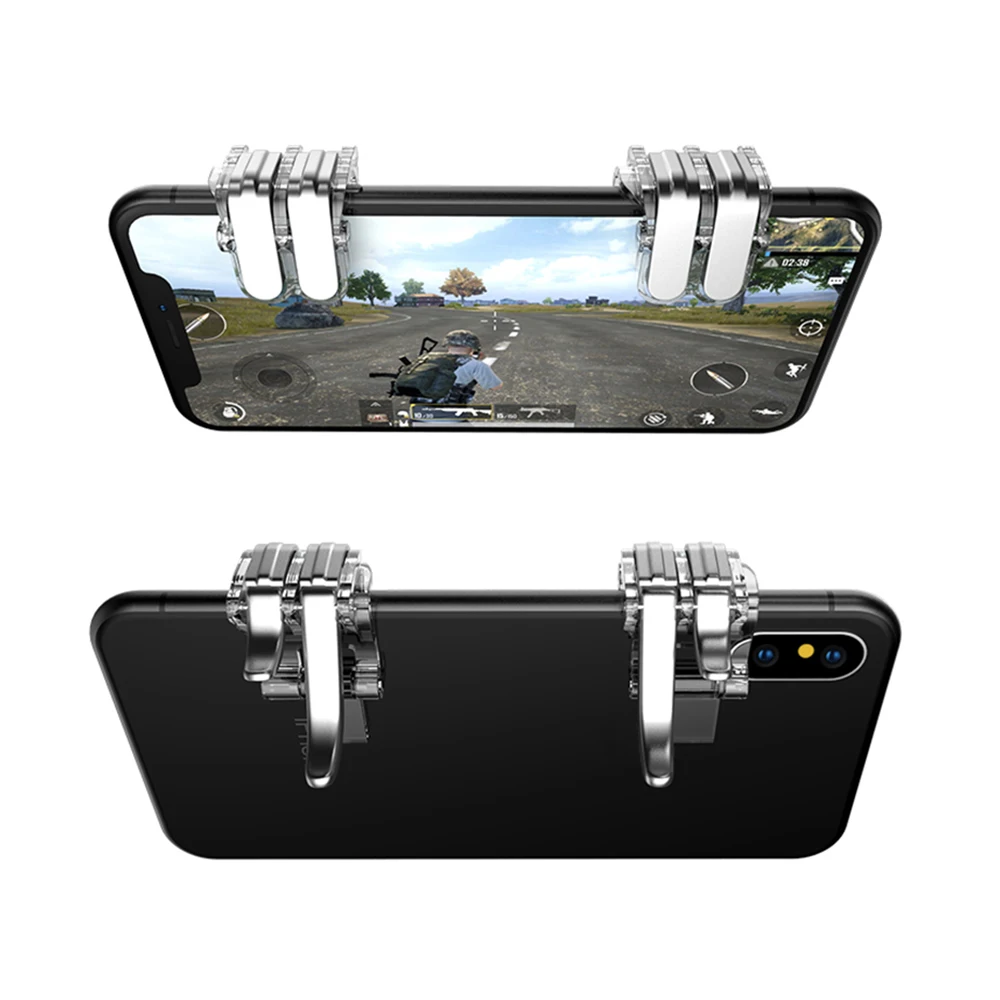 

Game Controller Pubg Mobile L1R1 Gaming Shooter Trigger Control Mobile Gamepad Fire Button Aim Key Trigger For Iphone Android