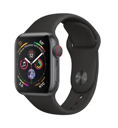 Apple Watch Series 4, OLED, сенсорный экран, gps (спутниковый), мобильный, 30,1 г, черный