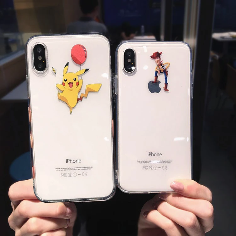 

Pikachue Daisy Donald Bugs Bunny Toy Story Clear Soft TPU Case for iPhone X XR XS Max 8 6S 6 7 Plus