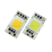 AC 220V 50W LED COB communication chip IC intelligent drive without theWarm white 3000K Cool white 6000K light bulb for LED DIY on chip communication architectures