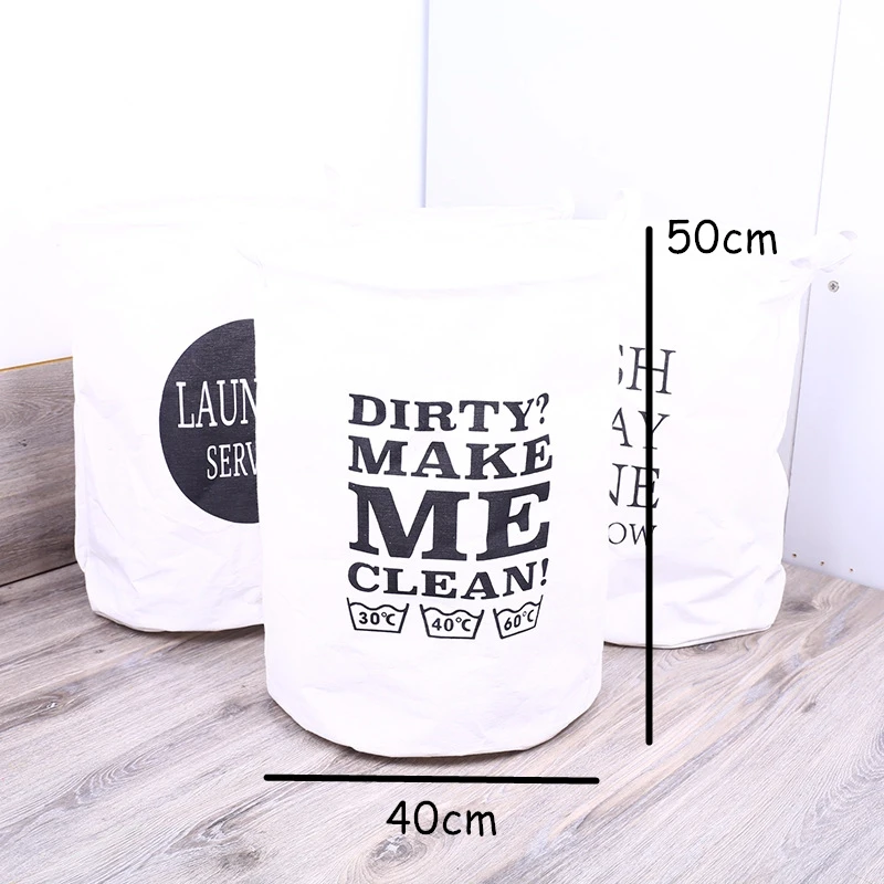 LRAOZOYM سلة الغسيل إلكتروني طباعة أضعاف للماء حقيبة التخزين الملابس لعب اللباس للأطفال غرفة نوم الحمام 40*50 cm LR214