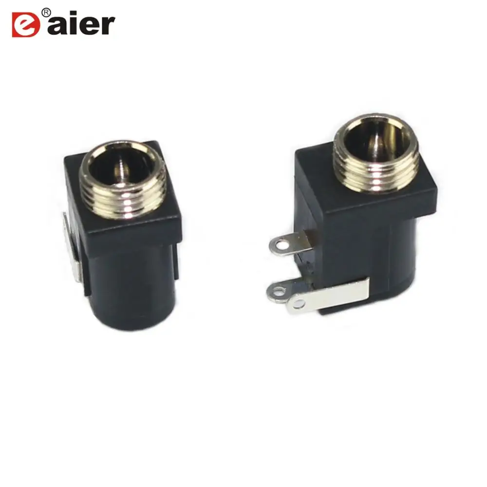 

2Pcs 2.1MM DC Jack Metal Screw DC Connector Jack Plug Barrel-Type 3 Pins PCB Mount Terminals