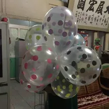 2,8 г прозрачного маленького воздушного шара 100 смешанных цветов упаковки точка прозрачные принты воздушных шариков индивидуальные продажи вечерние celebr