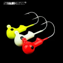 SEASHARK lead head hook jig head hook suit Soft Lure Red Worms EarthWorm Soft Lures Floating Corn