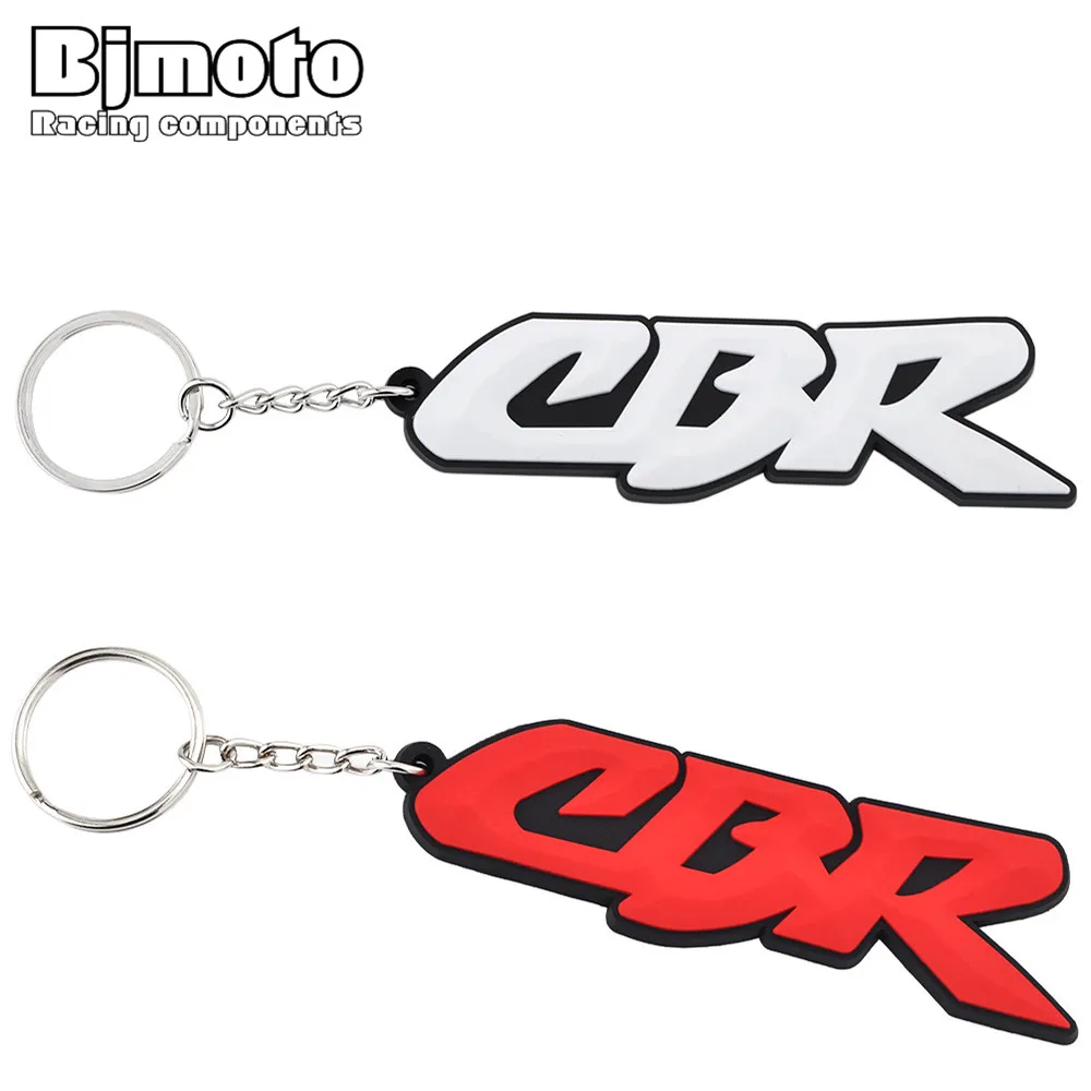 

BJMOTO Motorcycle Cool Rubber Keychain KeyRing Key Ring Chain For HONDA GSX-R CBR CBR600RR CBR1000RR CBR250 CBR500R
