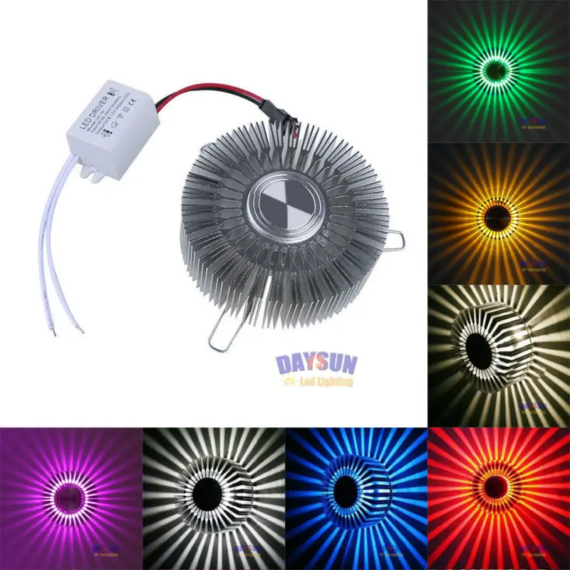 

New LED Wall Light Sconces Decor Porch Lights Lamp Bulb Sunflower Ceiling Light
