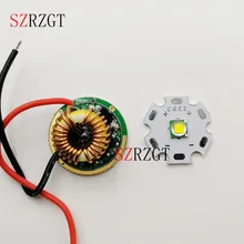 CREE XML светодиодный XM-L T6 U2 10 Вт белый нейтральный белый теплый белый светодиодный чип 20 мм Cooper PCB+ вход 12 В светодиодный драйвер
