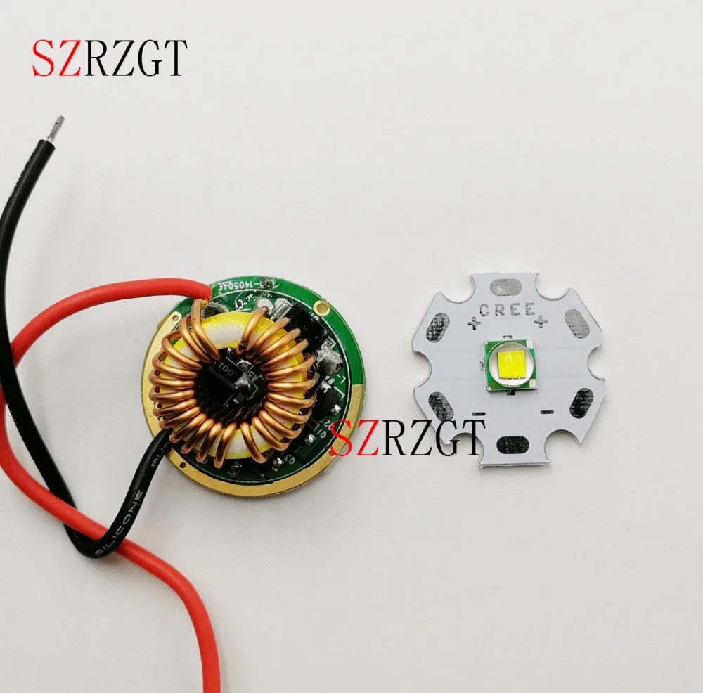 CREE XML LED XM-L T6 U2 10 Вт белый нейтральный теплый светодиодный эмиттер чип 20 мм медная