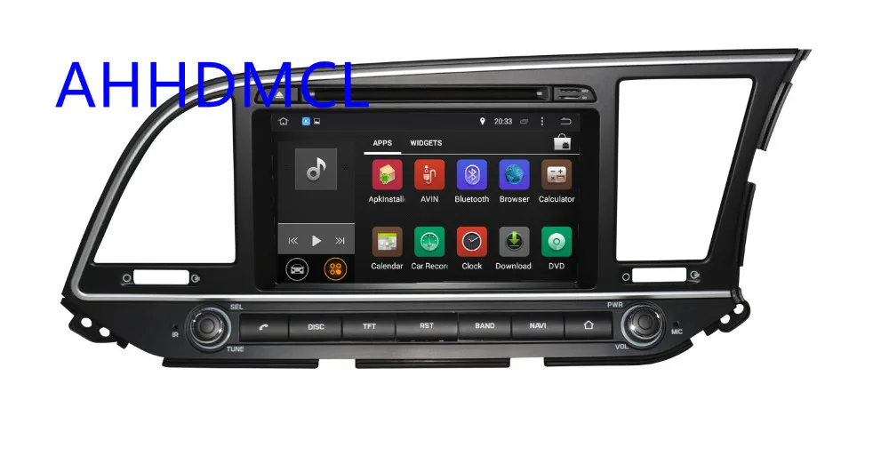 Perfect Car Multimedia Player Stereo Radio DVD Android 9.0 OS GPS Navigation For Hyundai Elantra Avante MD 2016 2017 Right Hand Drive 1