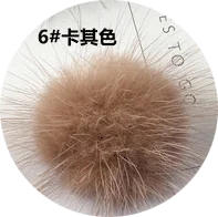 Ritoule Handmade earrings made ornaments Hair Barrette material 50mm mink fur ball DIY hairpin headdress flower accessories - Цвет: 6