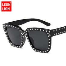 LeonLion винтажные Роскошные пластмассовые солнцезащитные очки для женщин/мужчин ярких цветов женские солнцезащитные очки классические ретро уличные путешествия UV400