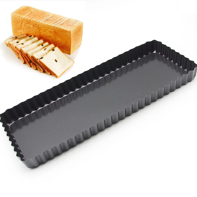 14inch large toast pan bread baking plate mold corrugated toast box