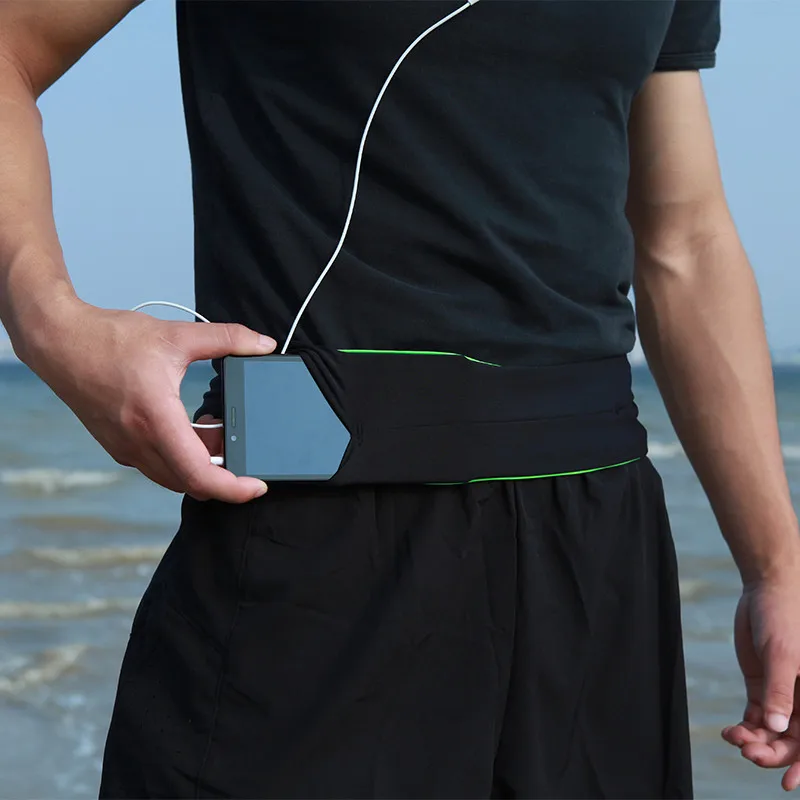 Универсальный марафон Спорт на открытом воздухе Бег поясная сумка пояс Йога карманы для мобильного телефона унисекс езда молни