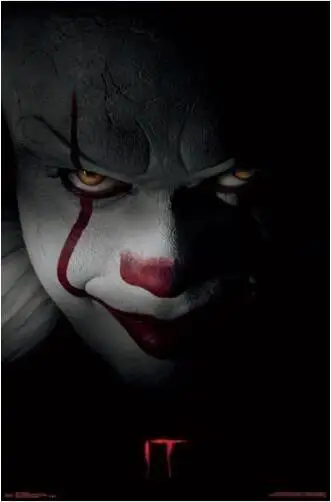 Это фильм-PENNYWISE клоун король Шелковый постер декоративная стена краска 24x36 дюймов