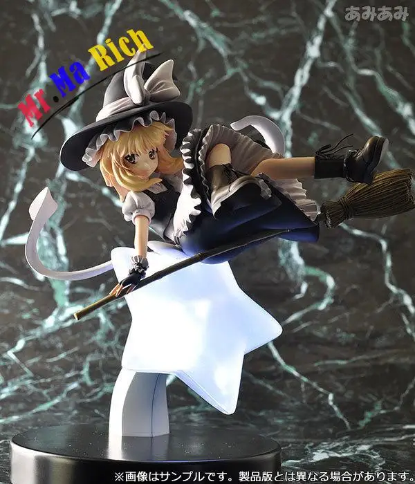 22 см Touhou Project Marisa Kirisame 1/8 Масштаб Аниме Фигурка ПВХ Коллекционная модель игрушки