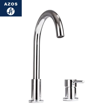 

Azos Split FaucetSoft Wash Basin Brass Chrome Cold and Hot Switch Shower Room Basin Bathroom Cabinet Double Handle Three Holes