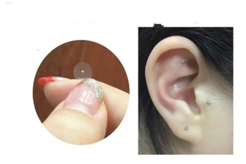 

200pcs Magnetic Bead ear Patch Transparent Adhesive Tape Anti-allergic Magnetic therapy Ear Pressure Paste Ear Auriculotherapy