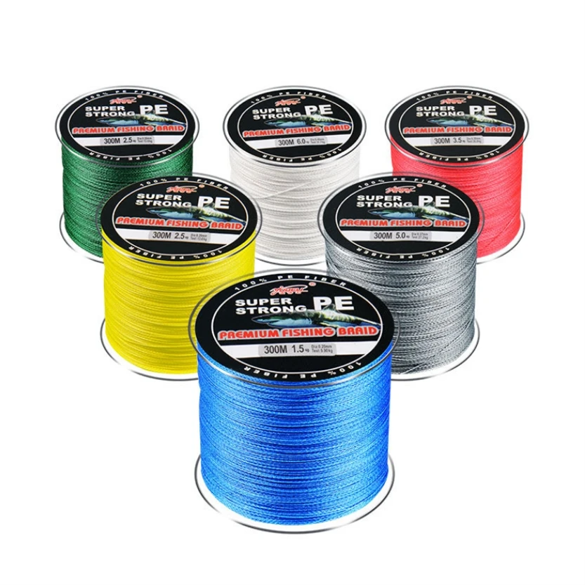 300M 330Yards PE Braided Fishing Line 4 Strands Super Strong 8 10 20 30
