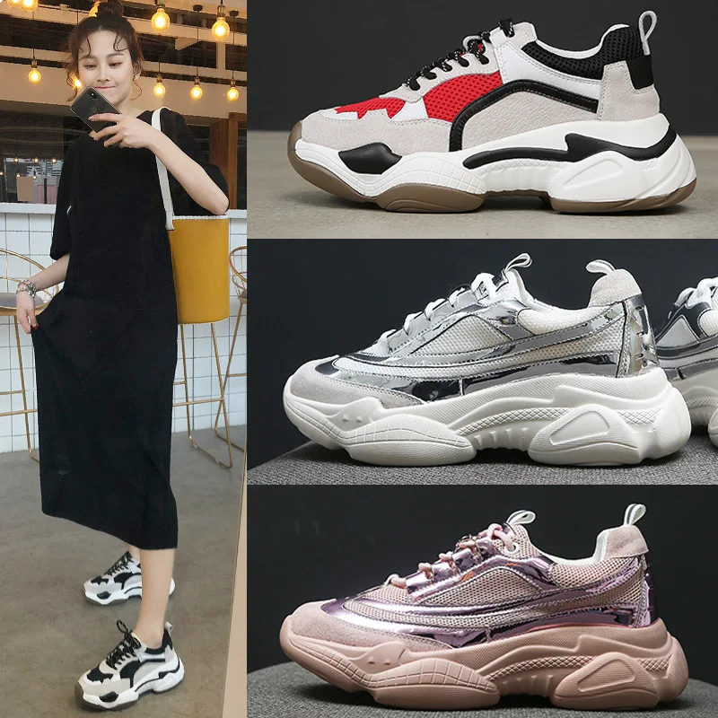 

Old shoes women 2019 spring and autumn new mesh breathable casual shoes women's shoes