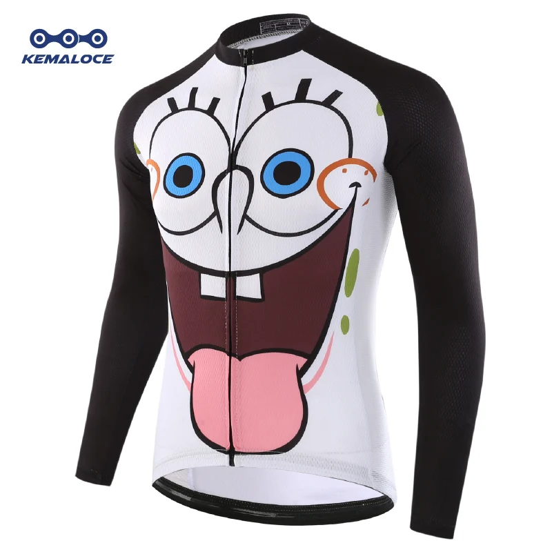 thumbnail image 1 of KEMALOCE 2023 Otoño Pro Maillot de Ciclismo de Manga Larga Calavera Retro Hombres Camisa de Ciclo de Manga Larga Ropa de Equipo Hombres Jersey de Bicicleta, 1 of 5