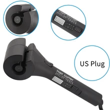 ЖК-автоматические бигуди для волос, цифровые инструменты для укладки волос, Электрический стайлер, волнистые щипцы для завивки волос, вилка США