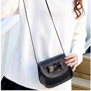 

Fashion Bow Handbags Women PU Leather Clutch Mobile Purse Mini Shoulder Messenger Crossbody Bags New