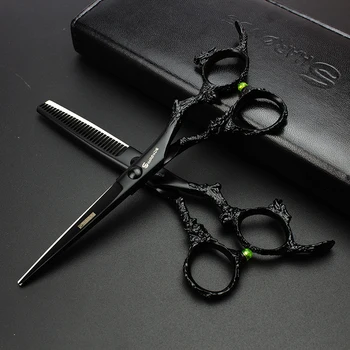 

6-inch hairdressing scissors suit barber shop hair scissors modeling tools professional thin scissors barber scissors set