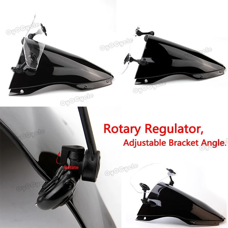 Adjustable Airflow Windscreen Windshield Motorcycle Parts For Suzuki SV650 SV1000 dl650 gs 500 gn125 b109r GSXR 1300 1000 600