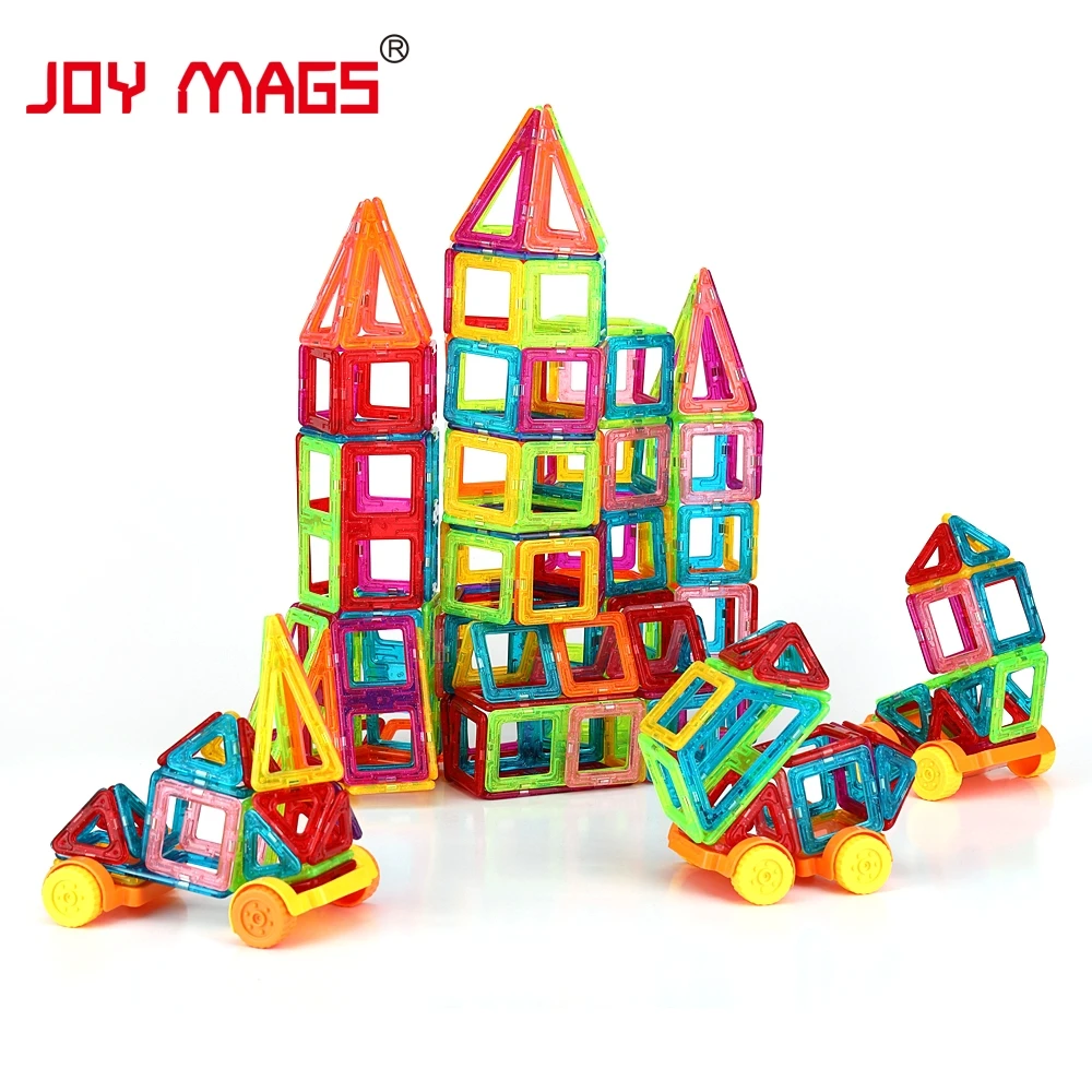 JOY MAGS игрушка мини Магнитная 100/110/130 шт./лот строительные блоки игрушки DIY 3D Магнитный конструктор развивающие кирпичи