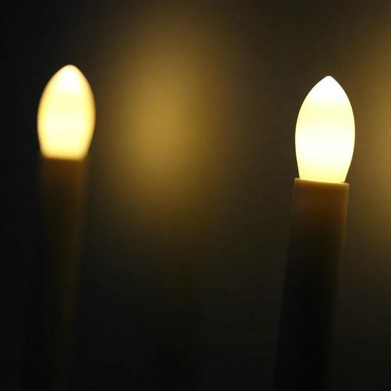 2 шт. Солнечная свеча настенная лампа Светодиодная конусообразная свеча палка свет церковная домашняя садовая оконная дорожка для патио Рождественский Декор-теплый белый
