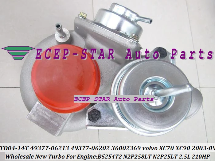 TD04 TD04-14T 49377-06213 36002369 Turbo Turbocharger For Volvo Volvo-PKW XC70 XC90 2003-09 B5254T2 2.5T 2.5L 210HP (5)