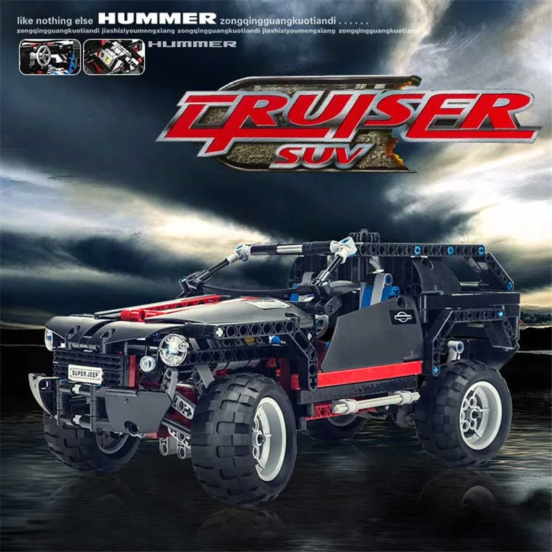 Free shipping Decool 3341 Transport Cruiser SUV 589pcs Racing Car Model Building Block Sets Educational DIY