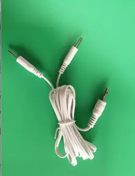 

500pcs/lot straight 2 Pin electrode Lead wire Replacement Cable ~ 3.5mm for Electrotherapy TENS Units 1.5M