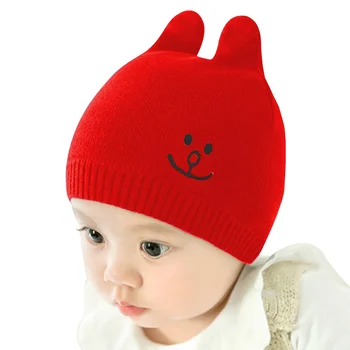 

Rabbit Cotton Baby Beanie Hat Soft Crochet Baby Hat Spring Autumn Beanie Toddler Boy Girl Hat With Ears Baby Girl Clothing 6-12M