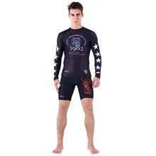 Man spandex rash wetsuit compression tights wears quick dry body suit Surfing Shirt Sunscreen Surf Rash Guard Men NY016