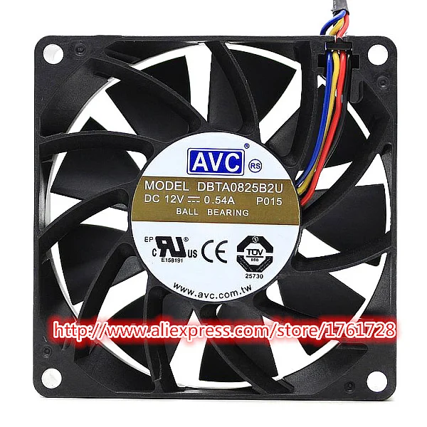 Новый Кулер DBTA0825B2U 8 см 12 В 0 5 А PWM 4 провода|fan screw|fan centrifugalfan toshiba |
